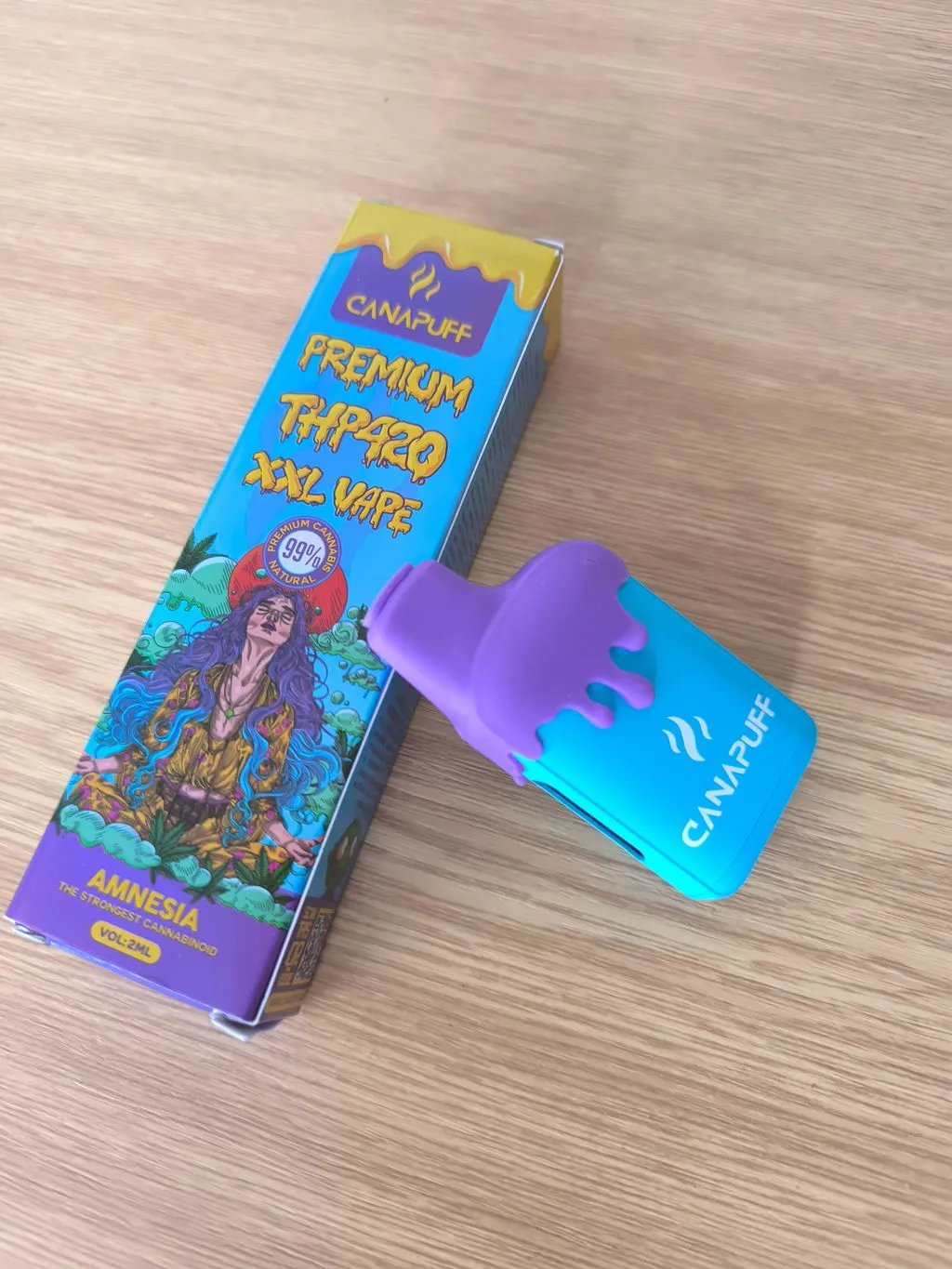 Canapuff THP420 XXL Amnesia vape 2ml 99%