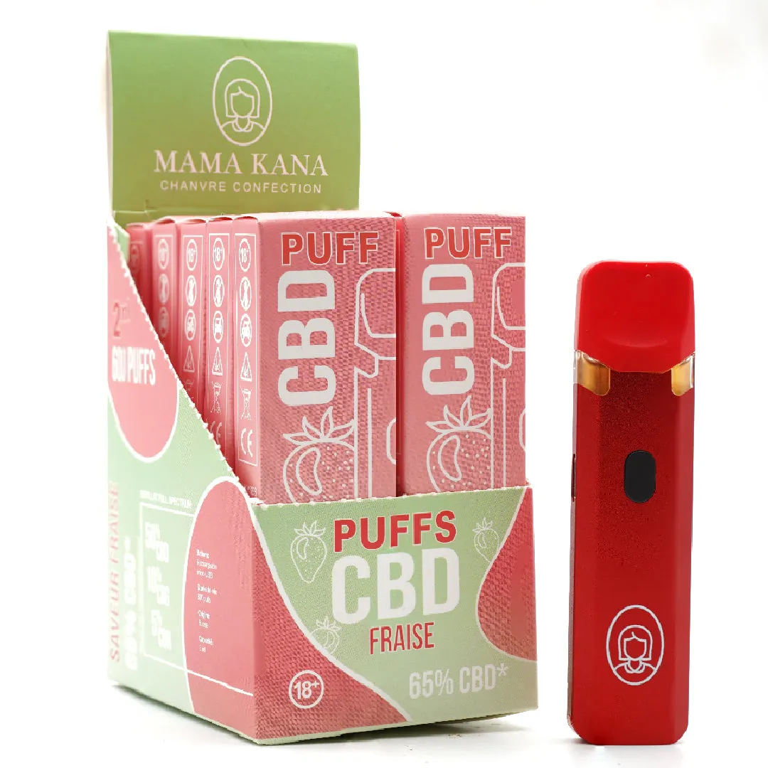 LeGrossiste Fraise CBD vapepenn 1 stk jordbær