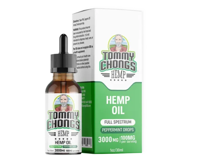 Cheech & Chong Full-Spectrum CBD-olje peppermynte 3000 mg fullspektret