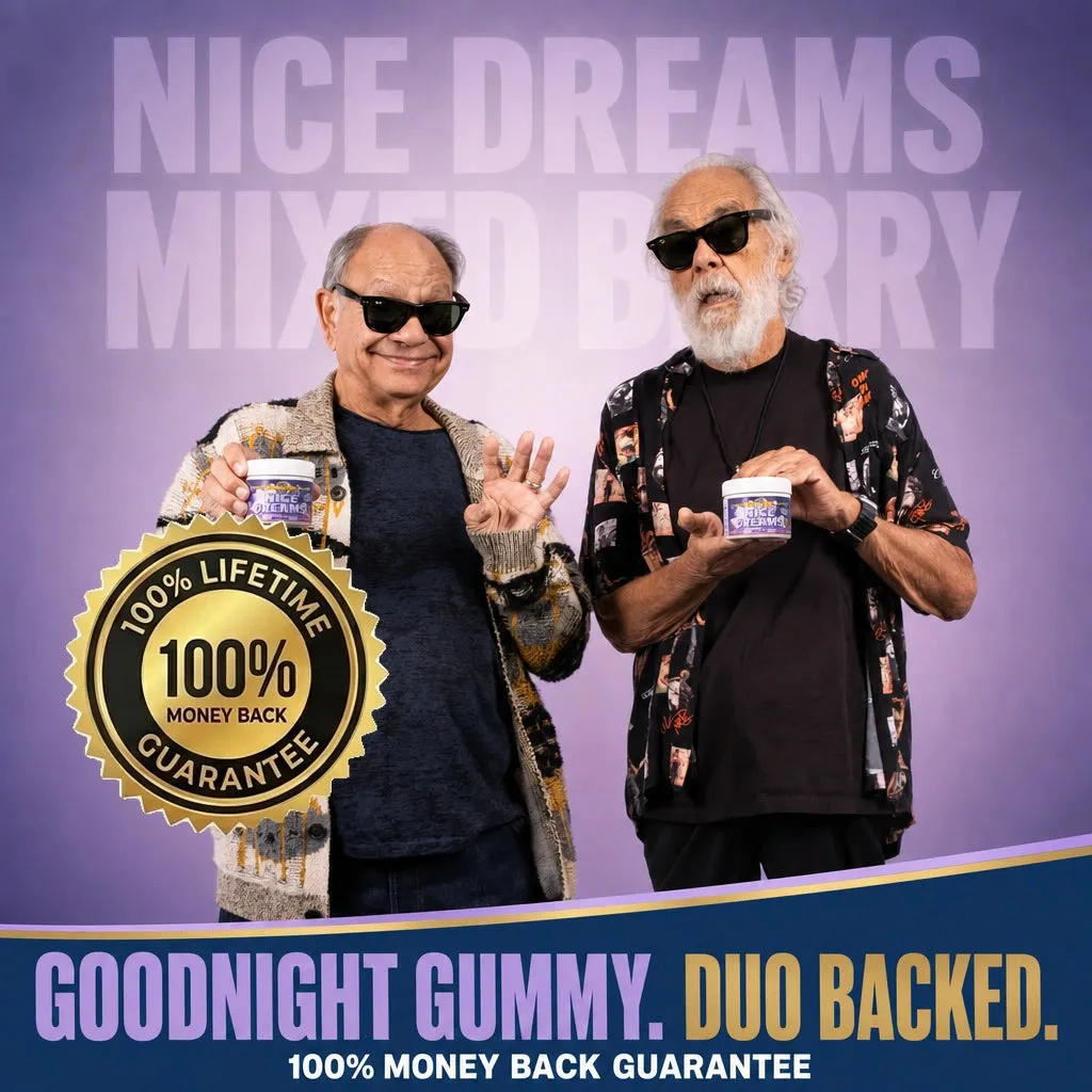 Cheech & Chong Nice Dreams gummies bær 90 mg THC 150 mg CBN