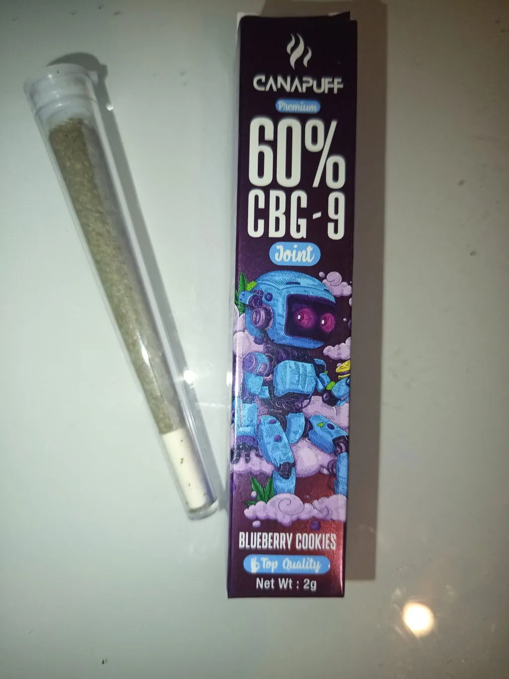 Canapuff CBG9 Blueberry Cookies joint 60% 2 g – blåbær