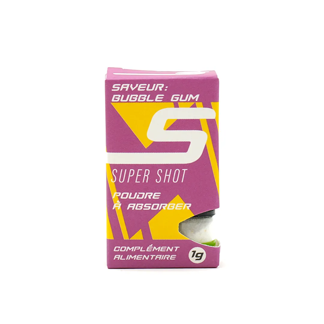LeGrossiste Super Shot energipulver bubble gum 1 stk