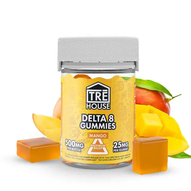 TRE HOUSE Delta 8 Mango gummies 500 mg mango