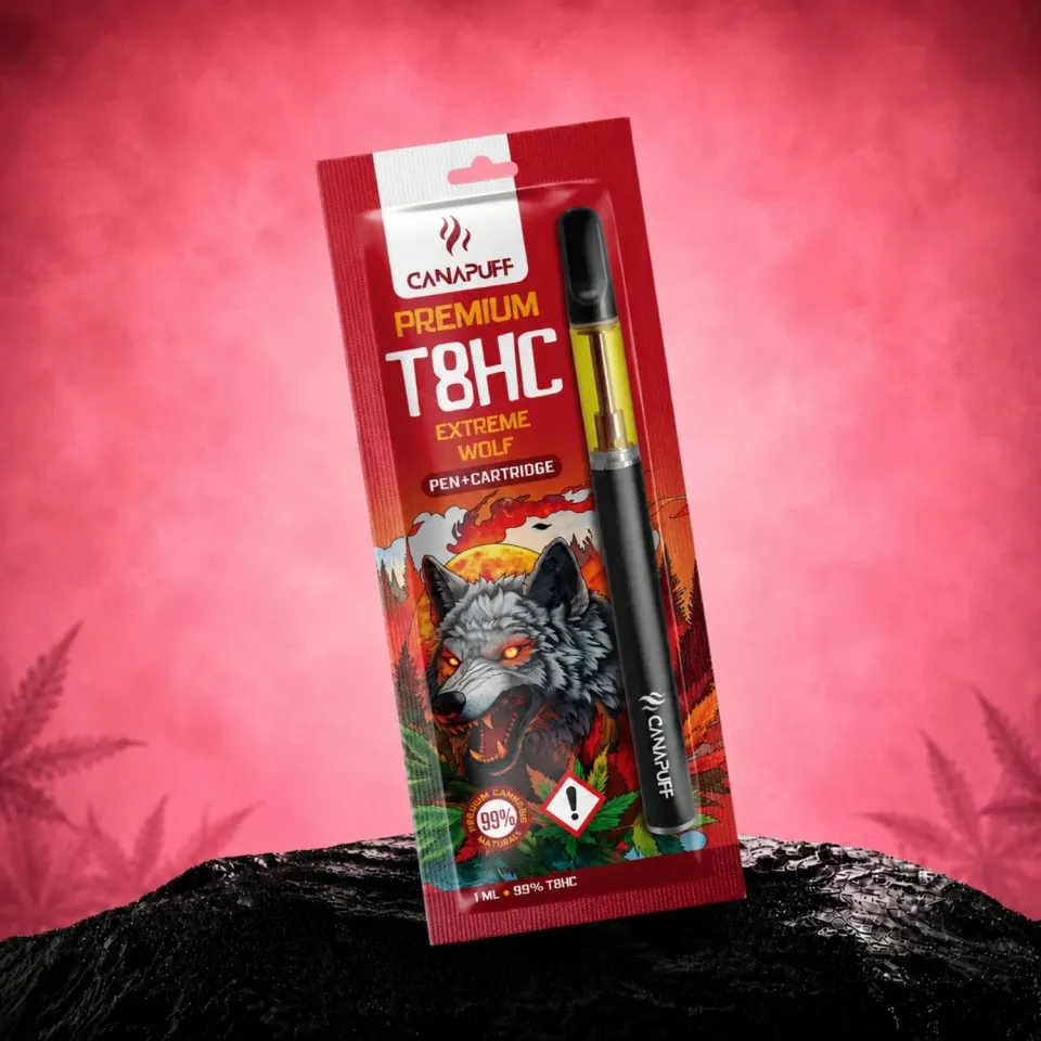 Canapuff T8HC Extreme Wolf vape penn 99% jordaktig