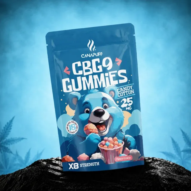 CANAPUFF CBG9 Gummies Candy Cotton vingummi sukkerspinn