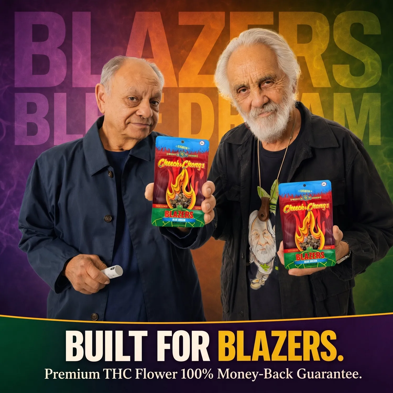 Cheech & Chong Blazers Blue Dream THCa-blomst 3,5g sativa