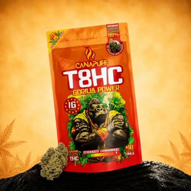 CANAPUFF Gorilla Power T8HC topp-skudd 1g fruktig