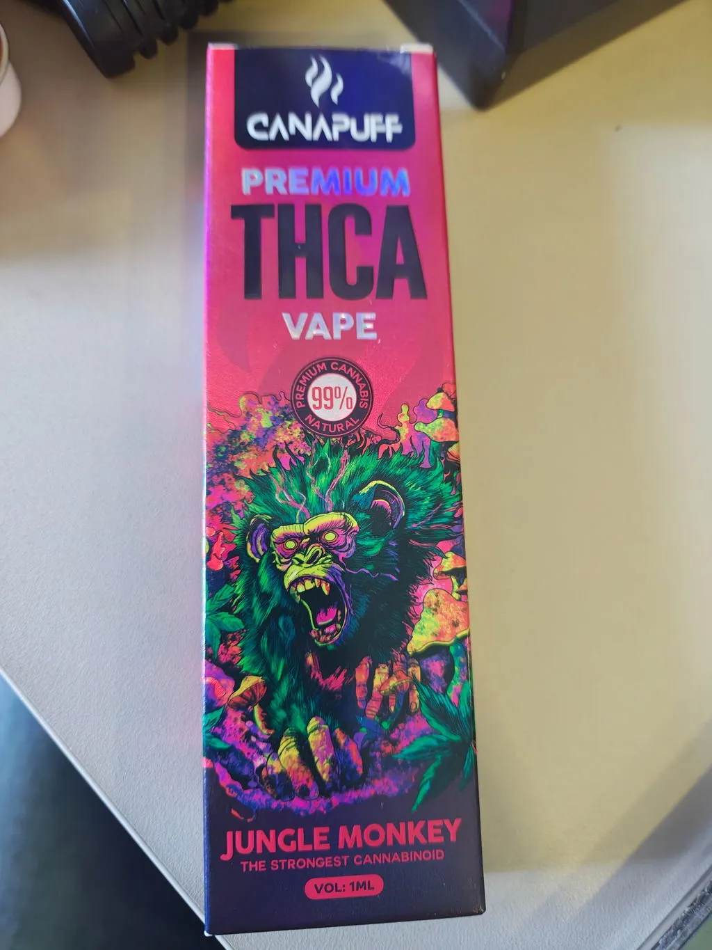 Canapuff Jungle Monkey THCA vape 1ml jordaktig