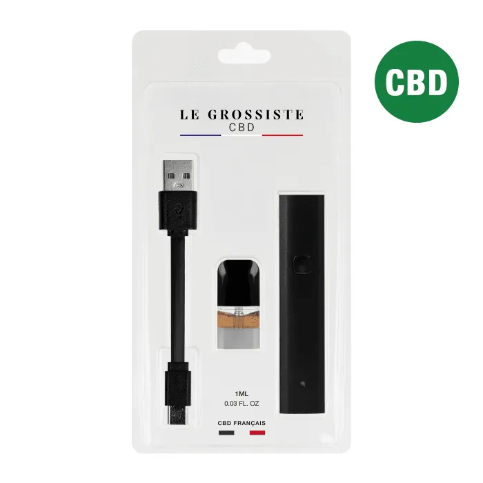 LeGrossiste Banana Cream CBD-vape 1 stk banan