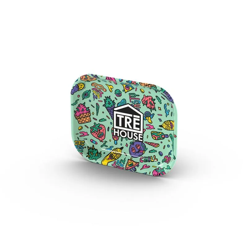 TRE HOUSE Metal Rolling Tray rullebrett grønn metall