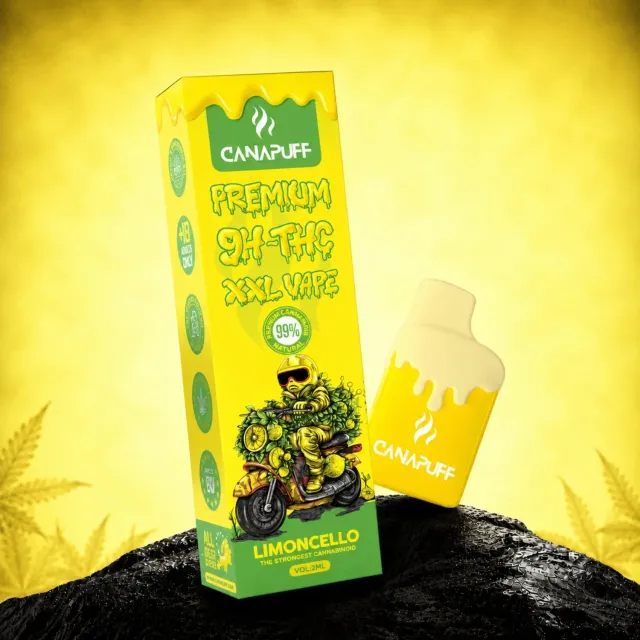 Canapuff 9H-THC Limoncello 99% XXL vape 2 ml sitron