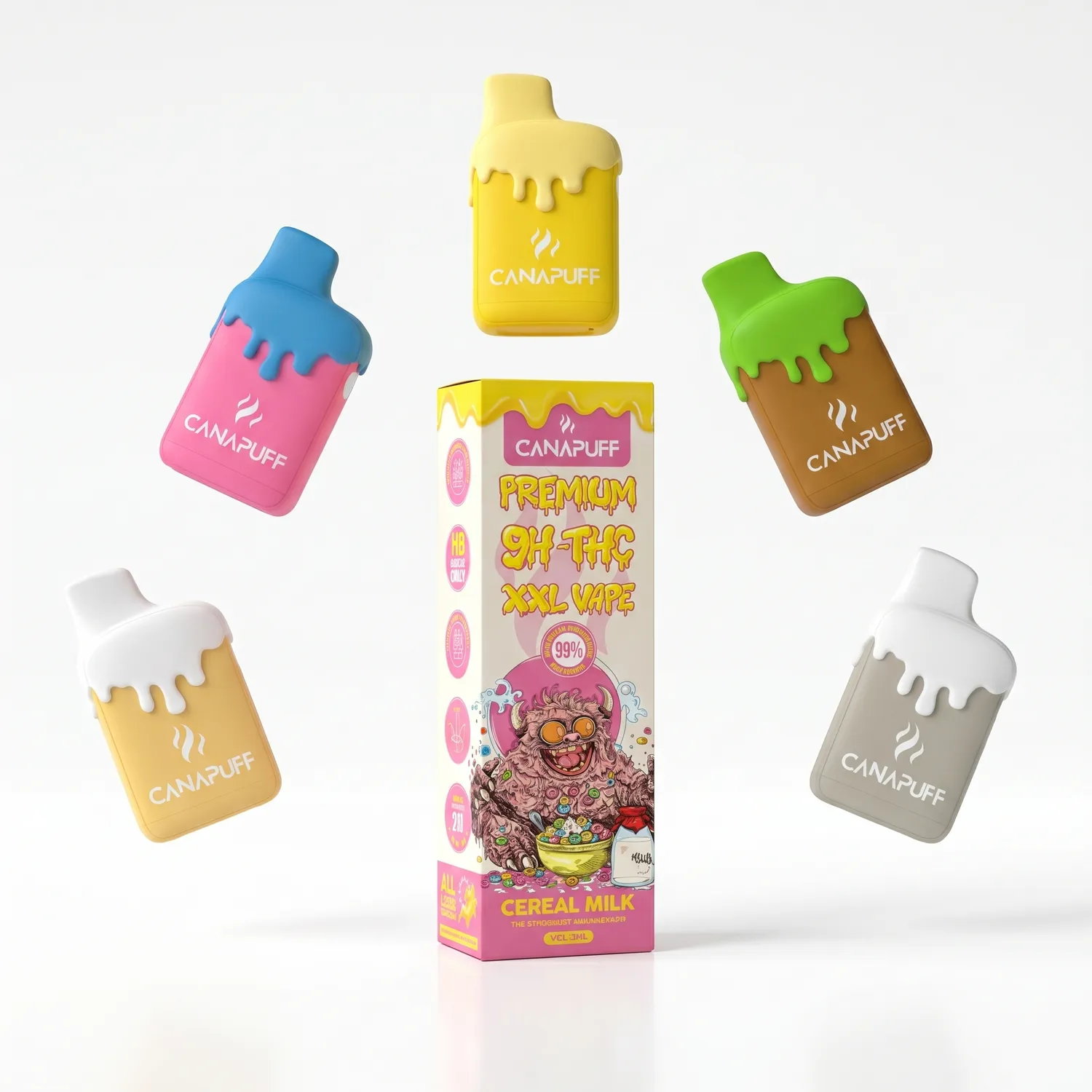 Canapuff Cereal Milk 9H-THC XXL-vape 2 ml 99 %