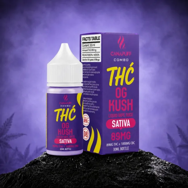 Canapuff Happy Liquid OG Kush vapevæske 30 ml