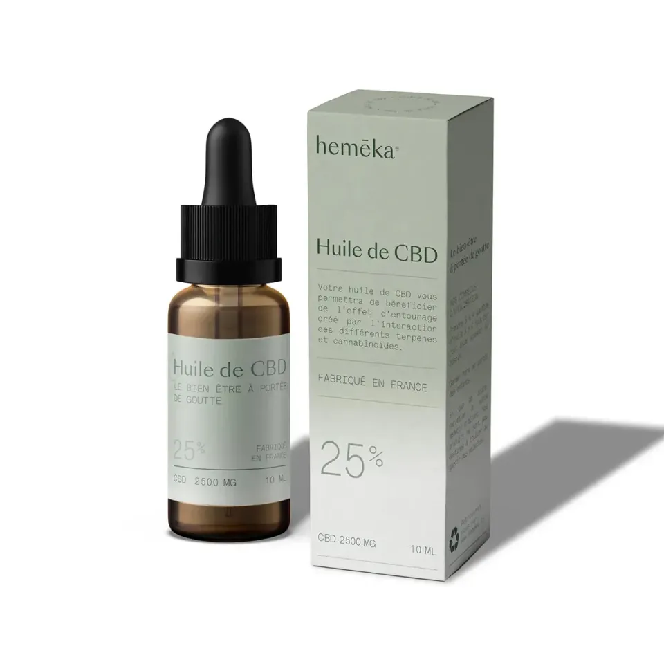 Hemeka CBD-olje 25% uten THC 10ml 2500mg