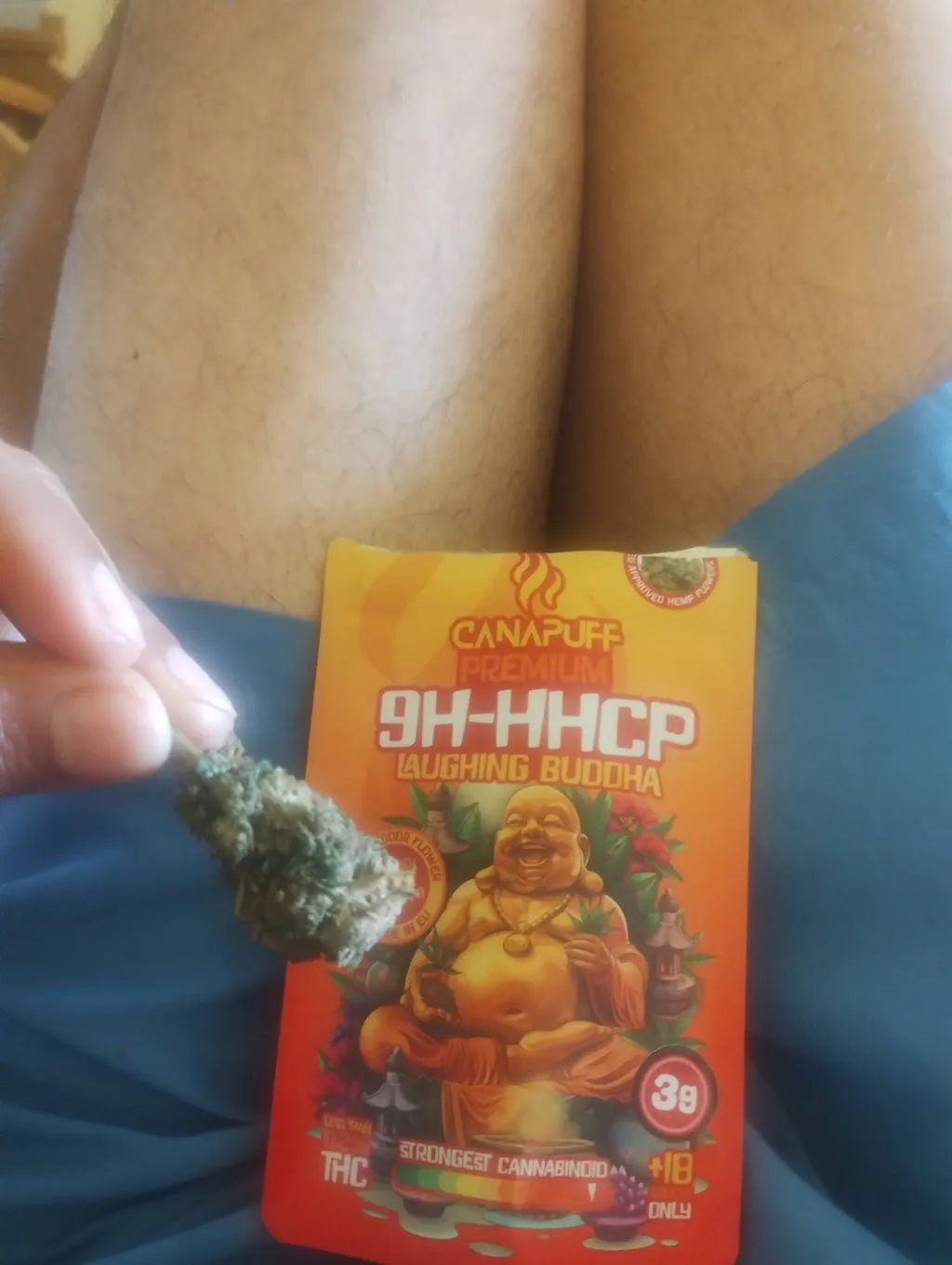 Canapuff Laughing Buddha 9H-HHCP blomst 1 g krydret