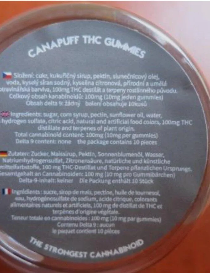 Canapuff 9H-HHC Kirsebær gummies 10 stk – søtsyrlig