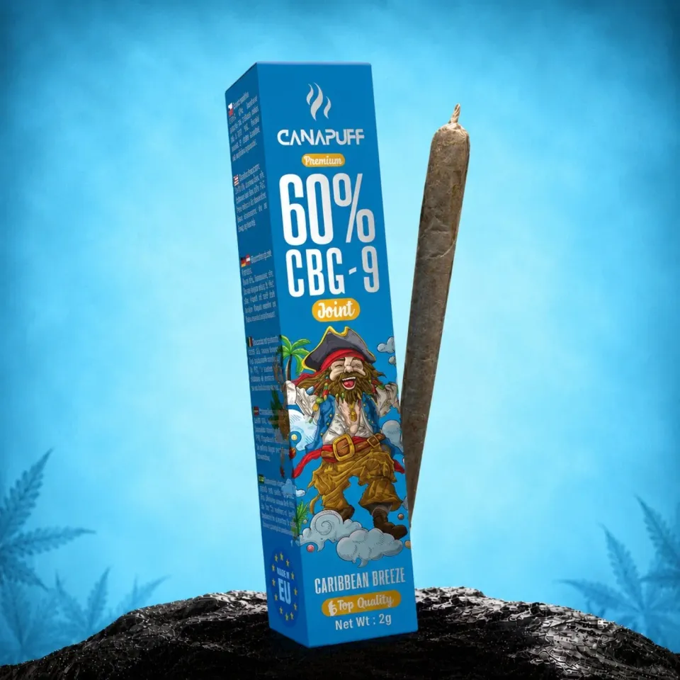 Canapuff CBG9 Caribbean Breeze joint 60% – tropisk frukt