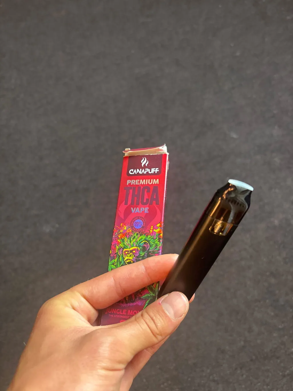 Canapuff Jungle Monkey THCA vape 1ml jordaktig