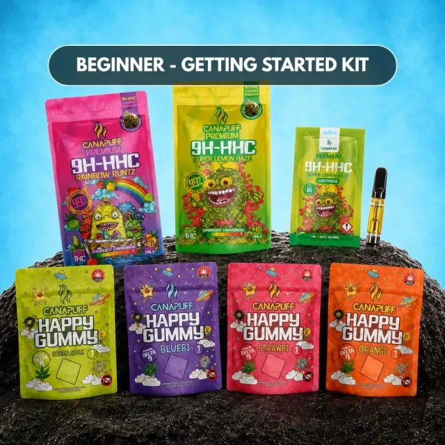Canapuff Beginner Getting Started Kit startpakke 8 deler