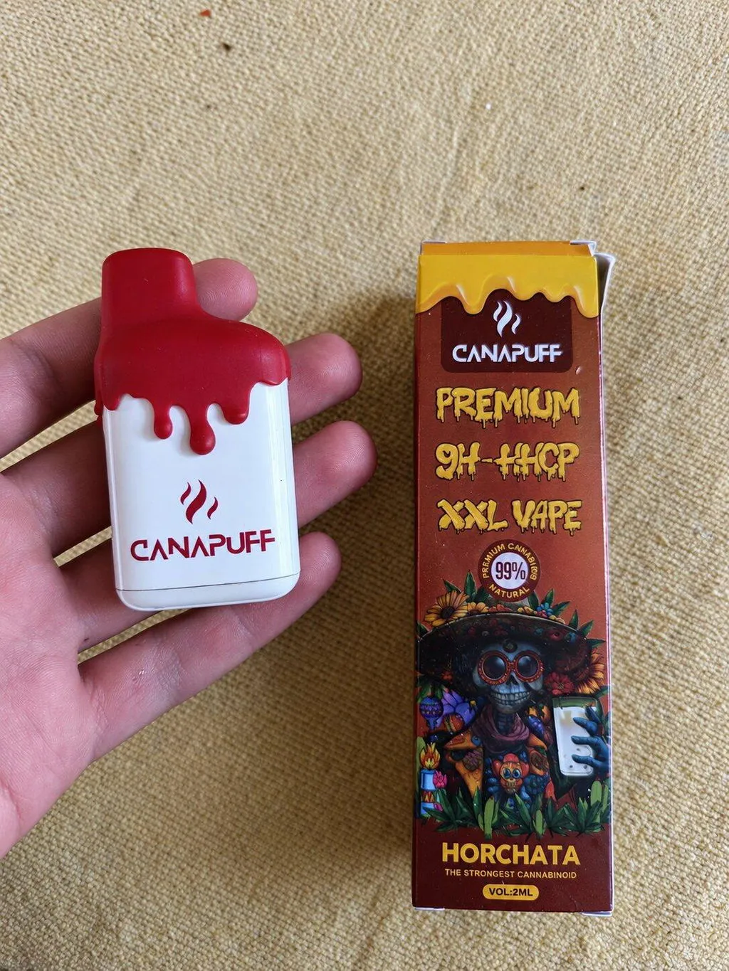 Canapuff Horchata 99% 9H-HHCP-vape 2 ml kremet