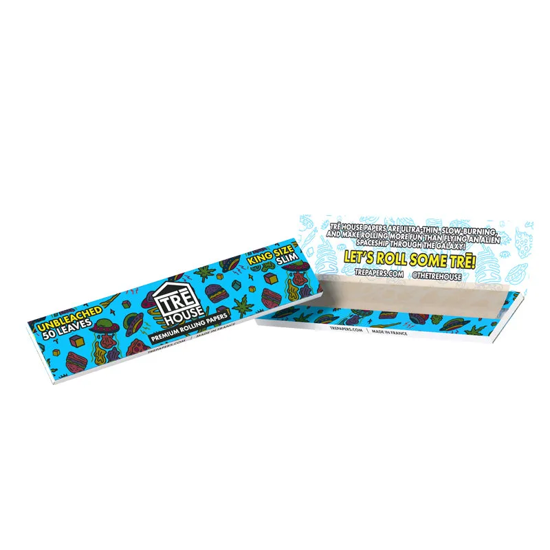 TRE HOUSE King-Size Slim rullepapir 50 blader 6 pk