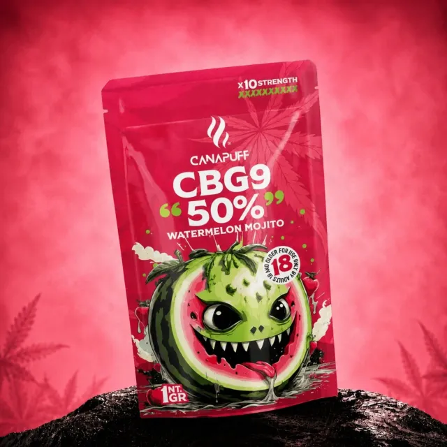Canapuff Watermelon Mojito 50% CBG9-blomst 1g