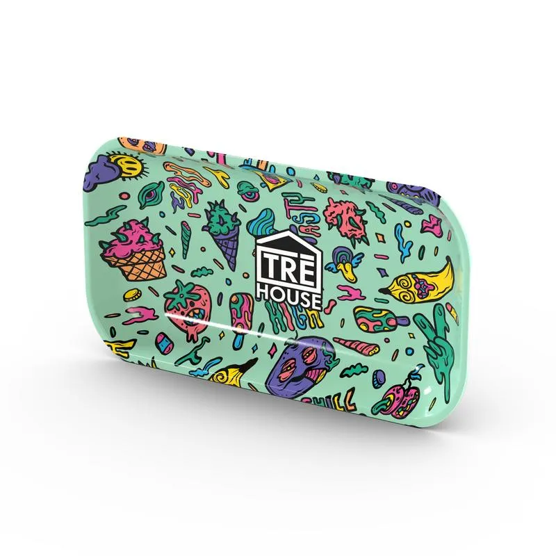 TRE HOUSE Metal Rolling Tray rullebrett grønn metall