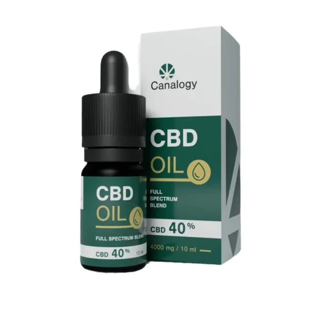 Canapuff Canalogy CBD-olje 40% 10 ml naturlig sterk