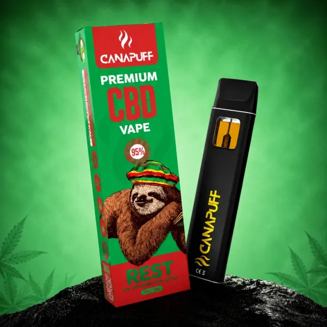 Canapuff CBD Rest engangsvape 1 ml nøytral