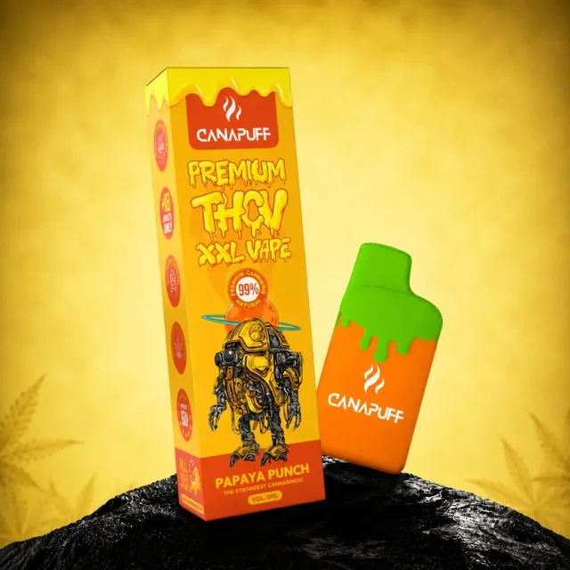 Canapuff Papaya Punch THCv vape 2 ml 99% papaya