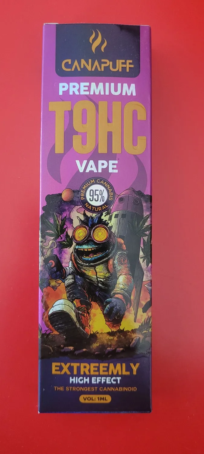 CanaPuff Extreemly T9HC-vape 95% 1ml engangs