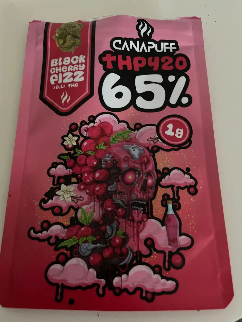 CANAPUFF THP420 Black Cherry Fizz blomster 1g kirsebær