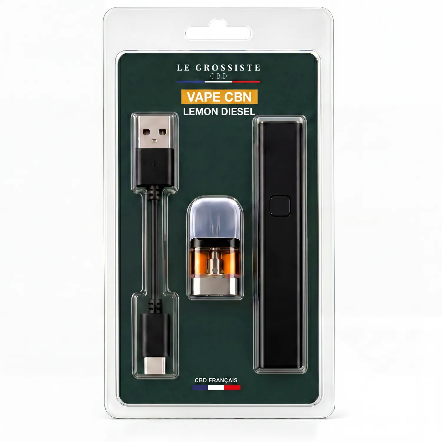 LeGrossiste Lemon Haze CBN vape penn sitron