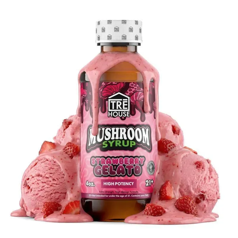 TRE HOUSE Strawberry Gelato sirup single bottle bærsmak