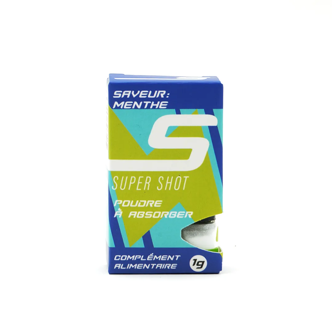 Super Shot frisk mynte energipulver 1 pk rask effekt