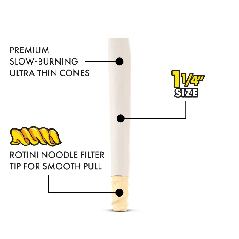 Tre House Nudle Ultra Thin cones 1¼" 6-pk tynn