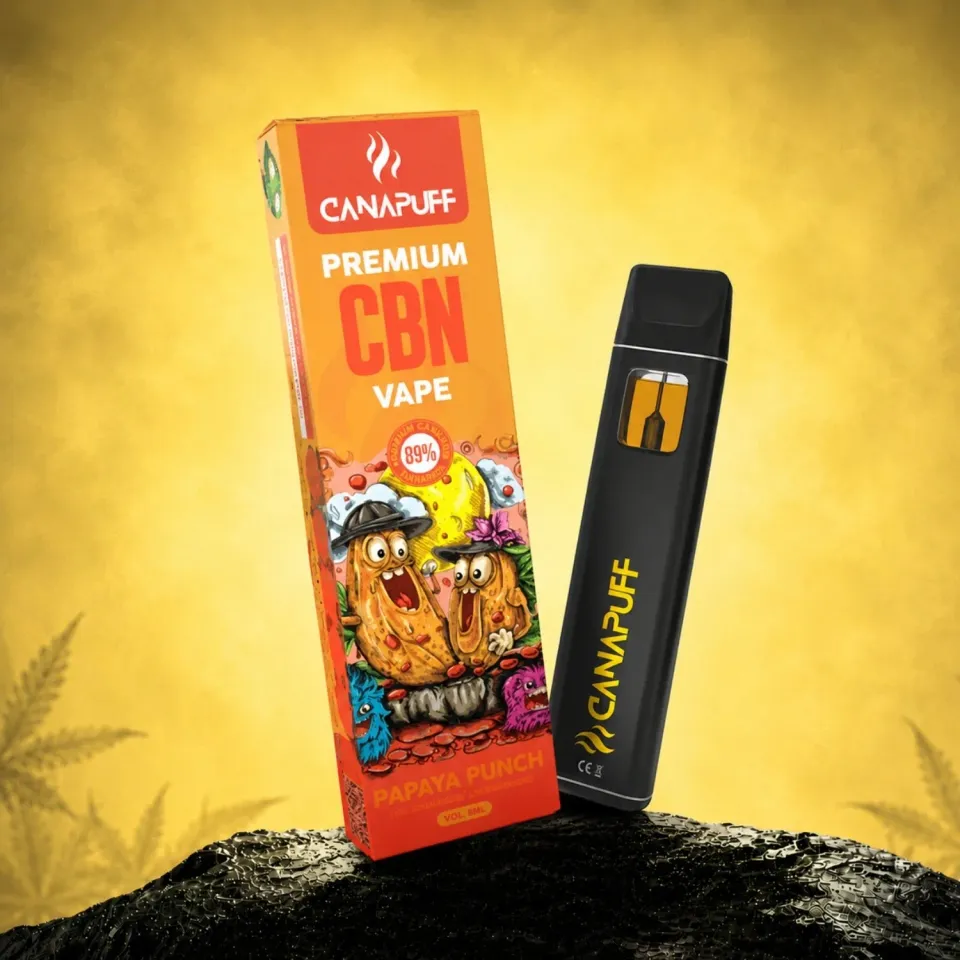 CanaPuff CBN Papaya Punch vape 1 ml 89% tropisk frukt