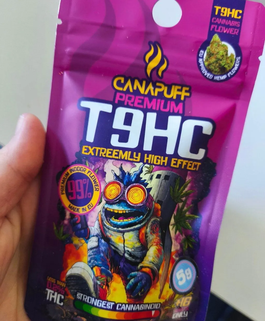 Canapuff Extremely T-HC blomst 1g tropisk